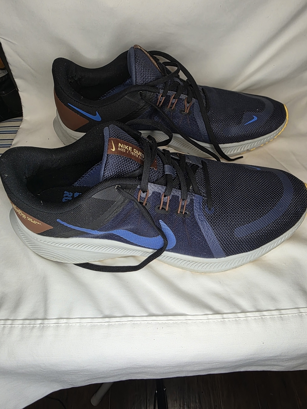 Nike Quest 4 'Thunder Blue' Running Sneakers DA1105-400 - Men's Size 13 - Picture 1 of 7